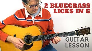 🔥 2 Bluegrass Flatpicking Guitar LICKS You Need to Know [upl. by Issak347]