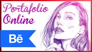 Como hacer un PORTAFOLIO digital online  BEHANCE [upl. by Cower]