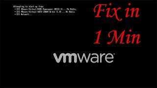 How to Fix Booting Problem in VMware Windows 1011  EFI Virtual SCSI No Media [upl. by Deeanne]