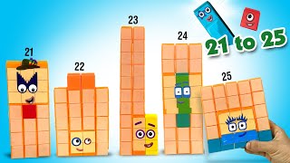 DIY Numberblocks 21 to 25 Building Blocks Set  Keiths Toy Box [upl. by Sergeant]