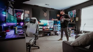 My DREAM Gaming Setup  Stream Room Tour [upl. by Hnamik]