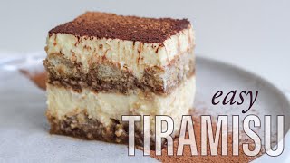 Easy Tiramisu  No Raw Eggs [upl. by Ronnica363]