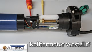 Hilfe  Rolltormotor verstellt Rohrmotor verstellt Rolladenmotor einstellen [upl. by Emory]