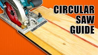 How to Make a Circular Saw Guide  Track Saw Guide [upl. by Gelman]