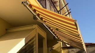 Cambiare TELO TENDA da sole a bracci estensibiliHow to replace an AWNING CLOTH with extensible arms [upl. by Bridges]