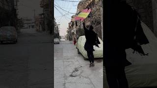 Kite Catching in Street 🤩 short kiteflying youtubeshorts [upl. by Ecnesse]