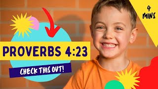 Kids Bible Devotional  Proverbs 423  Guard Your Heart [upl. by Ecnarf]