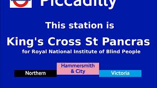 Piccadilly line London Underground Julie Berry announcements [upl. by Adnuhser]