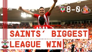 CLASSIC MATCH  Southampton beat Sunderland 80 for clubs biggest ever Premier League win [upl. by Jacobson]