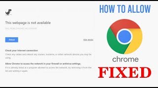 How to allow Chrome to access the network in your firewall or antivirus settings [upl. by Dobb844]