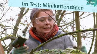 MiniKettensägen im Praxistest  MDR Garten [upl. by Adnot91]