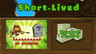 BTD5 Mobile quotShortLivedquot Special Mission NAPS NLL Walkthrough [upl. by Ecinahc]