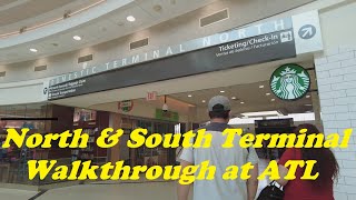 Atlanta Airports Domestic Terminal Walkthrough North amp South [upl. by Moureaux]