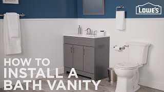 How To Install A Bathroom Vanity [upl. by Omer]