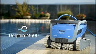 Dolphin M600 robotic pool cleaner top features [upl. by Nosnaj180]