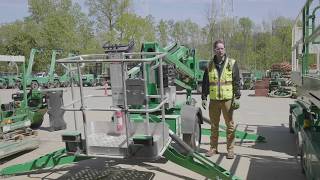 How to Use a Towable Man Lift Operation amp Safety Tips  Sunbelt Rentals [upl. by Ariew]