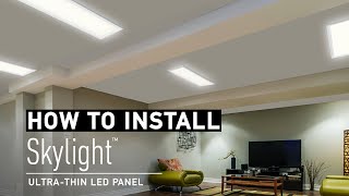 How to install Skylight ultrathin LED panel [upl. by Lledo774]