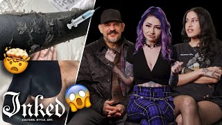 What Do You Think About Blackout Tattoos  Tattoo Artists React [upl. by Heigl109]