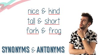 SYNONYMS amp ANTONYMS  English Lesson [upl. by Karil910]