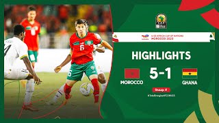 Morocco 🆚 Ghana  Highlights  TotalEnergiesAFCONU23  MD2 Group A [upl. by Hook]