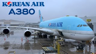 🇺🇸 Los Angeles LAX to Seoul ICN 🇰🇷 Korean Air Airbus A380  FULL FLIGHT REPORT Polar route [upl. by Erdied]