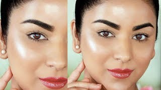 Easy 3Step GlowingDewy Makeup Tutorial No Highlighter [upl. by Novehs]