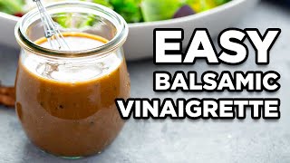 Homemade Balsamic Vinaigrette  Salad Dressing Recipes by MOMables [upl. by Dnumde82]