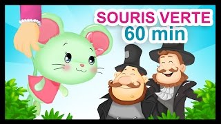 Une Souris Verte  1H de comptines et chansons Titounis [upl. by Rabkin311]