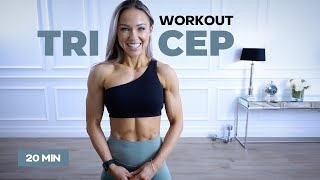 TREMBLING TRICEPS  20 min Tricep Workout with Dumbbells [upl. by Ameluz]