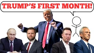 Everything You Missed From Trumps First Month In Office [upl. by Ennaylloh]