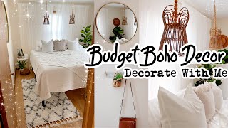 DIY BOHO Decor On A Budget Room Makeover Decorate With Me [upl. by Porter]