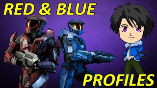 Red vs Blue  RED AND BLUE PROFILES   EruptionFang [upl. by Amerigo]