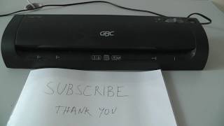 How to use GBC Fusion 1100L Laminator [upl. by Hoem]