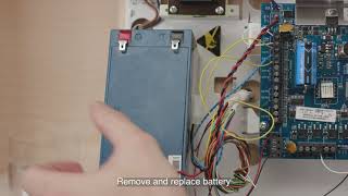 How to change Scantronic 9651 alarm battery [upl. by Hesta]