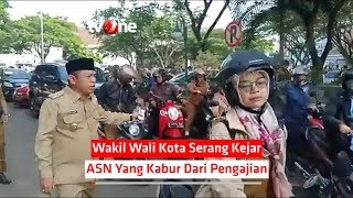 Wakil Wali Kota Serang Kejar ASN Yang Kabur Dari Pengajian [upl. by Allerym]