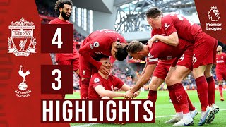 HIGHLIGHTS Liverpool 43 Tottenham Hotspur  Dramatic Jota winner [upl. by Loughlin]