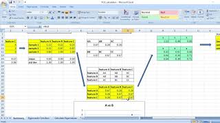 Principal Component Analysis PCA understand it by manual calculation on Excel [upl. by Tran]