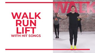 Walk Run Lift with Hit Songs  45 Minute Workout [upl. by Acile515]