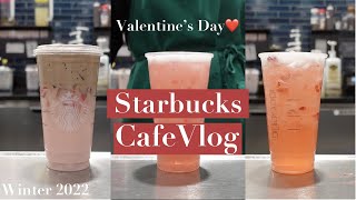 happy valentines day❤️  Target Starbucks  cafe vlog  ASMR [upl. by Silberman]