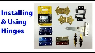 Installing and Using Hinges Woodworking Beginners 19 [upl. by Sybilla]