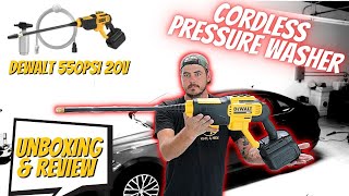 DEWALT 20Volt 550 PSI 10 GPM Cold Water Cordless Power Washer Review  Cordless Pressure Washer [upl. by Tami]