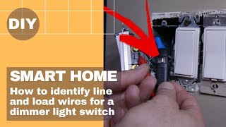 Insteon Smart Home 🏠  How to identify line and load wires for a dimmer light switch💡 [upl. by Ydieh]