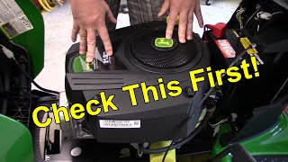 Riding Mower Engine Surging  Easy amp Inexpensive Fix [upl. by Zerk]