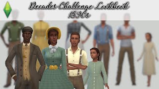 1890s Outfits for a Family  CC  Links  Sims 4 Decades Lookbook [upl. by Danaher551]