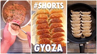 How to Fill amp PanFry Gyoza Shorts [upl. by Aidin]