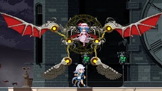 Touhou Luna Nights  All Bosses No DamageTime StopSnail TimeSkills  Ending [upl. by Theadora]