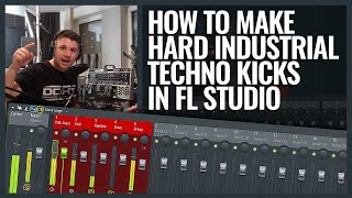 How To Make Hard Industrial Techno Rumble Kicks FL Studio Tutorial [upl. by Jamnes767]