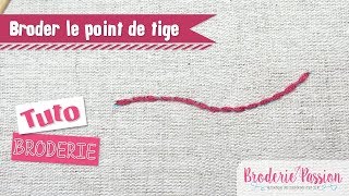 Broderie  Le point de tige [upl. by Rourke251]