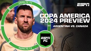 Copa America 2024 Preview Argentina vs Canada  ESPN FC [upl. by Halvaard]