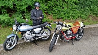 Moto Guzzi V50 original and Cafe Racer [upl. by Nwadal]